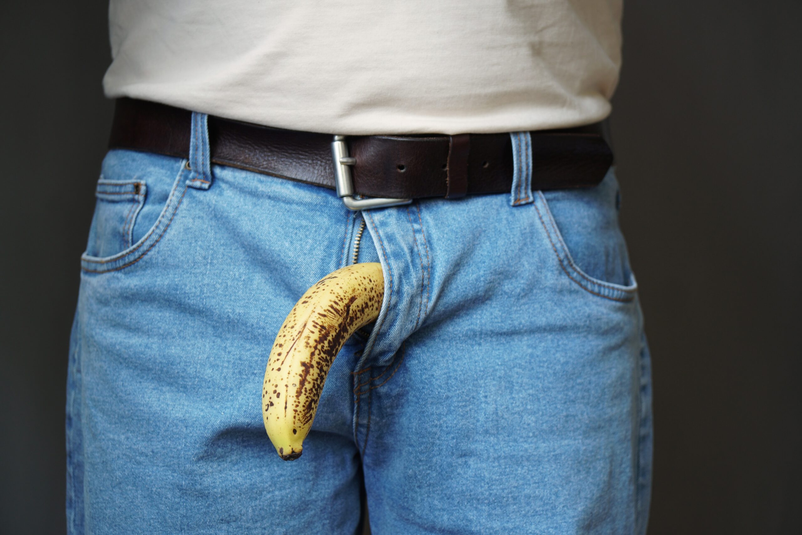 Erectile dysfunction symbolized with a banana, representing PRP treatment at Amalfy Med Spa in Tamarac, FL, as a natural, non-invasive solution for male performance issues.